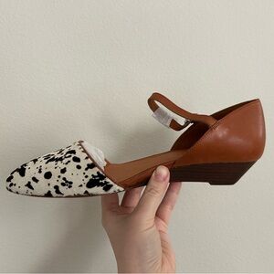 Madewell Haircalf Leather Mini Wedge (Size 8)